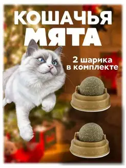 Кошачья мята для кошек, мятный шарик, леденец для кошек