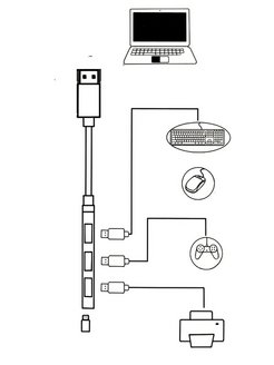 Схема разветвителя usb на 4 порта