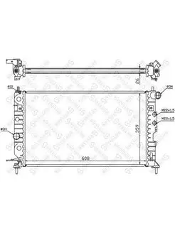 Радиатор системы охлаждения Opel Vectra 1.6i-2.2DTi 95