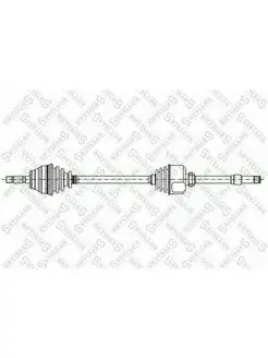 Привод левый 625mm ABS, 21066 Renault Clio 1.2-1.6 98>