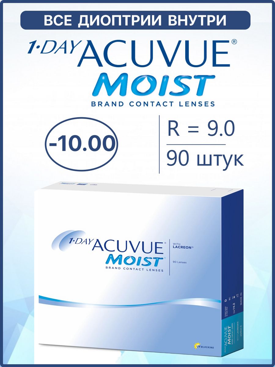 Контактные линзы 1 day acuvue moist