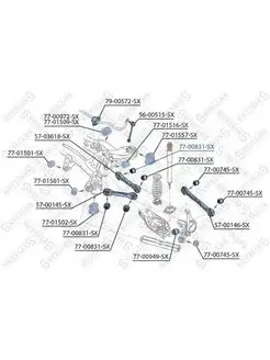 Сайлентблок зад. рычага внутр. BMW E81 E87 E90 E91 all 04