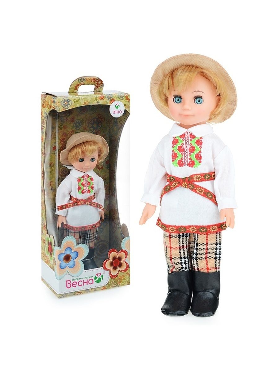 Кукла. Мальчик в белорусском костюме/30 см в3910