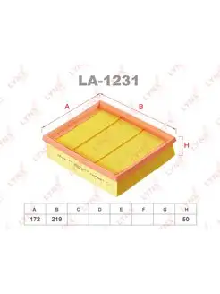 Фильтр возд.MERCEDES W169 W245 2004, LA1231