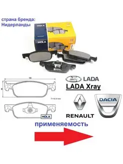 Колодки передние для LADA Xray Dacia Renault Smart