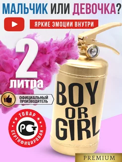 Огнетушитель гендер пати цветной дым Boy or Girl