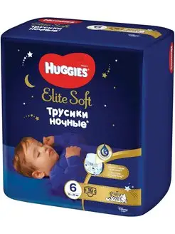 Трусики ночные Elite Soft размер 6 от 15-25 кг 16 шт