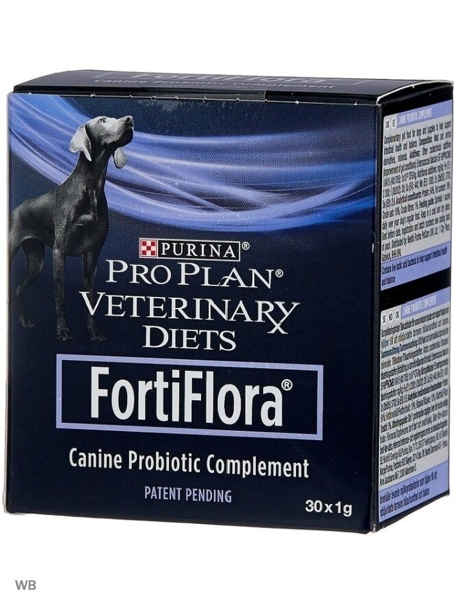 Veterinary diets fortiflora. Pro Plan Fortiflora для собак. Пробиотик для собак фортифлора. Проплан пробиотик для собак фортифлора.