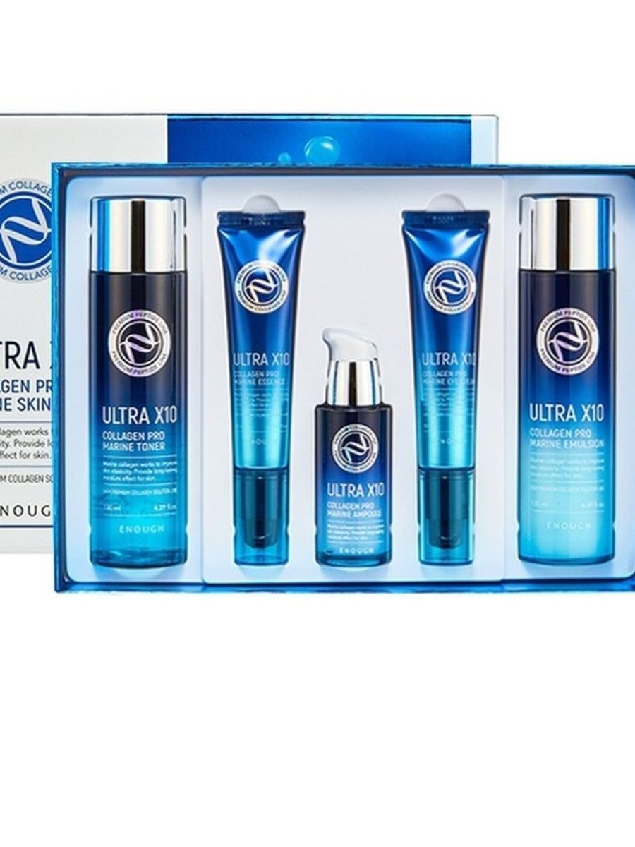 Skin marine. Premium Ultra x10 Collagen Pro Marine Skin Care Set (набор). Enough Ultra x10 Collagen Pro Marine Skin. Enough Ultra x10 Collagen Pro Marine 5 Set. Набор enough Collagen Ultra x10.