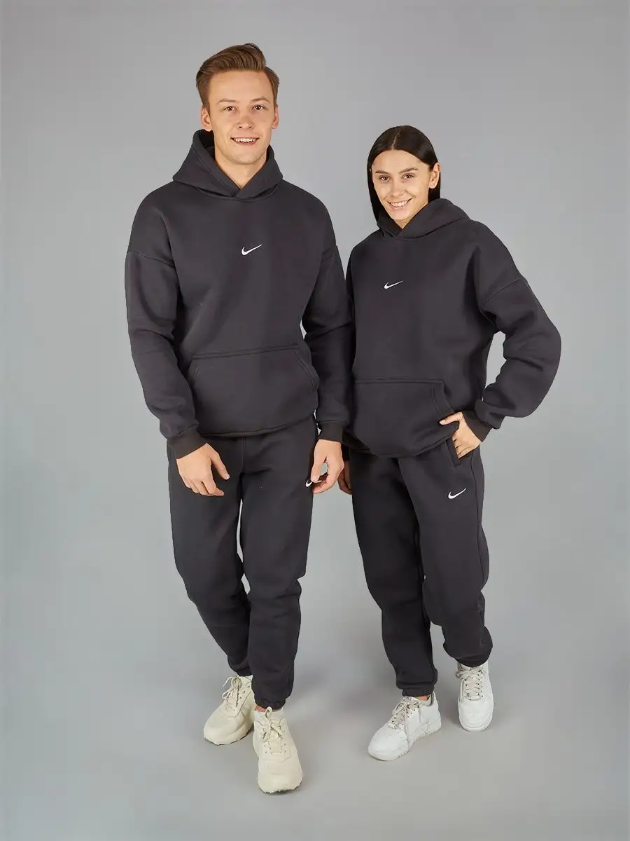 Спортивный костюм флисовый хлопковый худи и джоггеры Nike 136039967 купить в интернет-магазине Wildberries