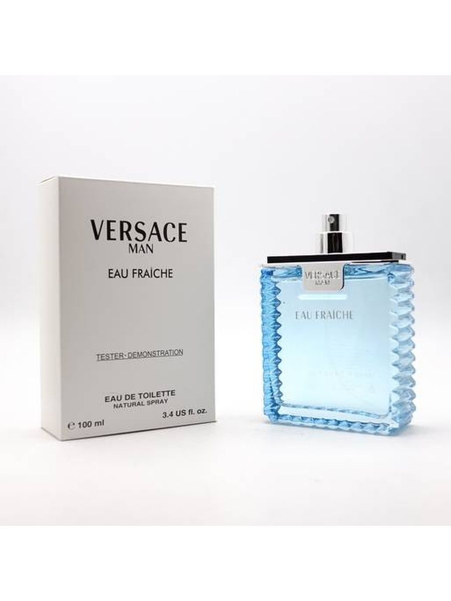 Eau men. Versace man Eau Fraiche EDT Tester мужской. Versace Fraiche for men 100. (Мужские) тестер Versace man Eau Fraiche 100 ml.. Versace man Eau Fraiche Versace EDT, 100 ml.