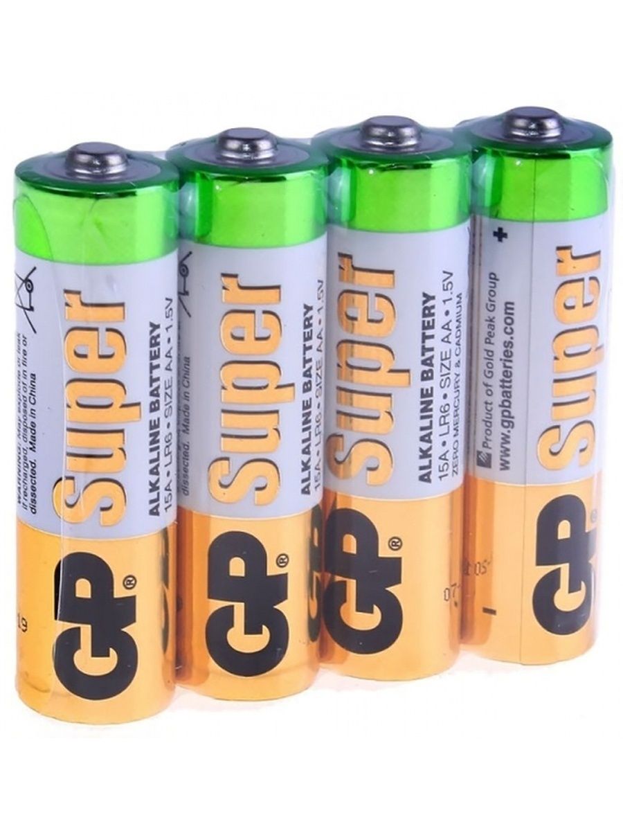 Батарейки gp batteries. Батарейка GP 15ars-2sb4 AA. Батарейки GP super AA. Батарейки GP super Alkaline lr6, 4шт./ Пленка 15ars- 2sb4. Батарейка алкалиновая GP super AA/lr6/bl5.