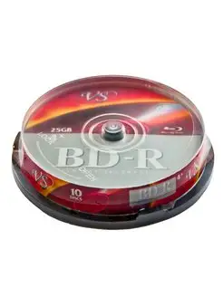 Диск BD-R 25 GB 6x Cake Box, 10шт