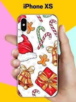 Новогодний чехол на Apple iPhone XS