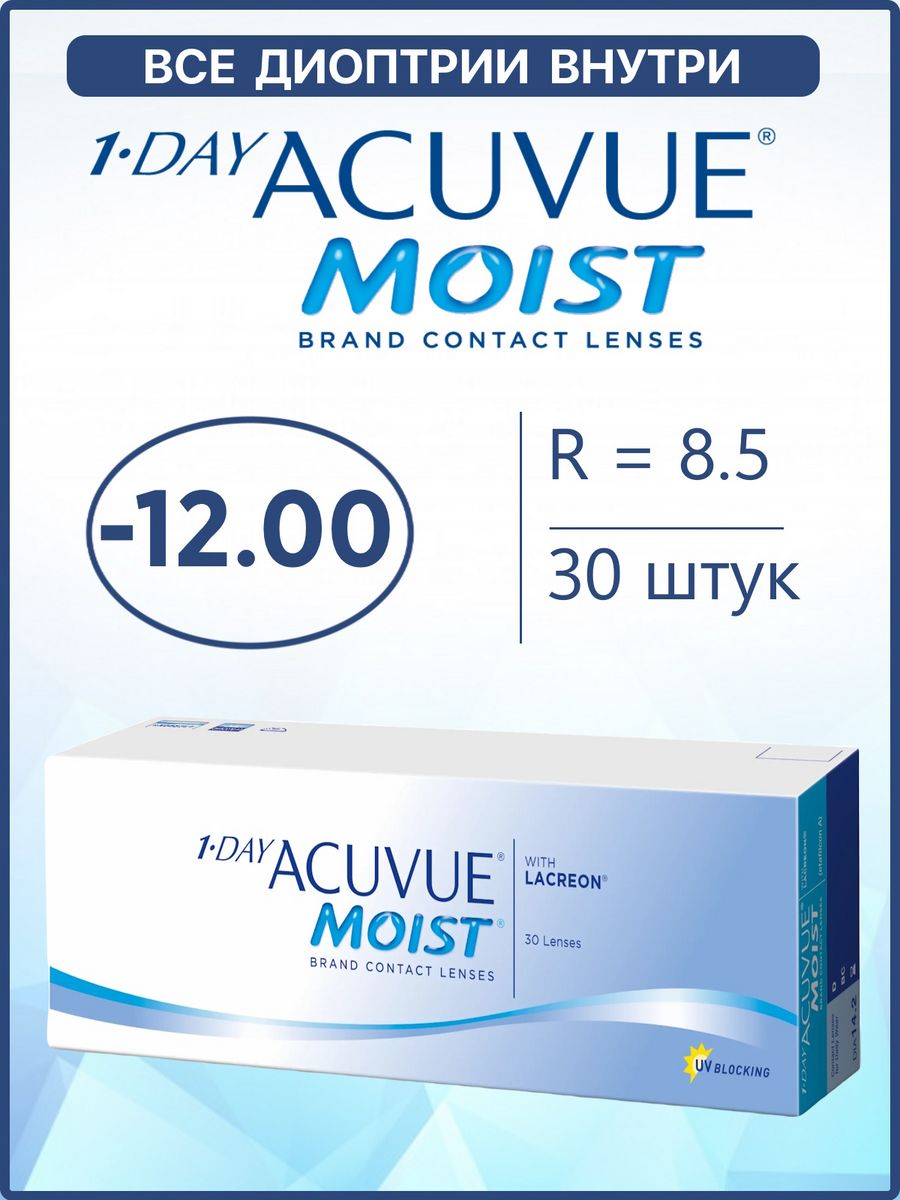 Контактные линзы 1 day acuvue moist