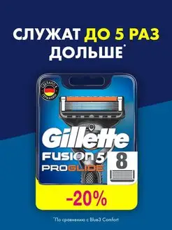 Сменные кассеты для бритья Fusion 5 ProGlide 8 шт