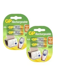 Аккумулятор тип AA, 1800 mAh, Ni-Mh, 1.2V, 4 шт