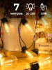 Ретро гирлянда Винтаж, 7 метров, 20 ламп LED, черный провод бренд Kyooty продавец Продавец № 34411