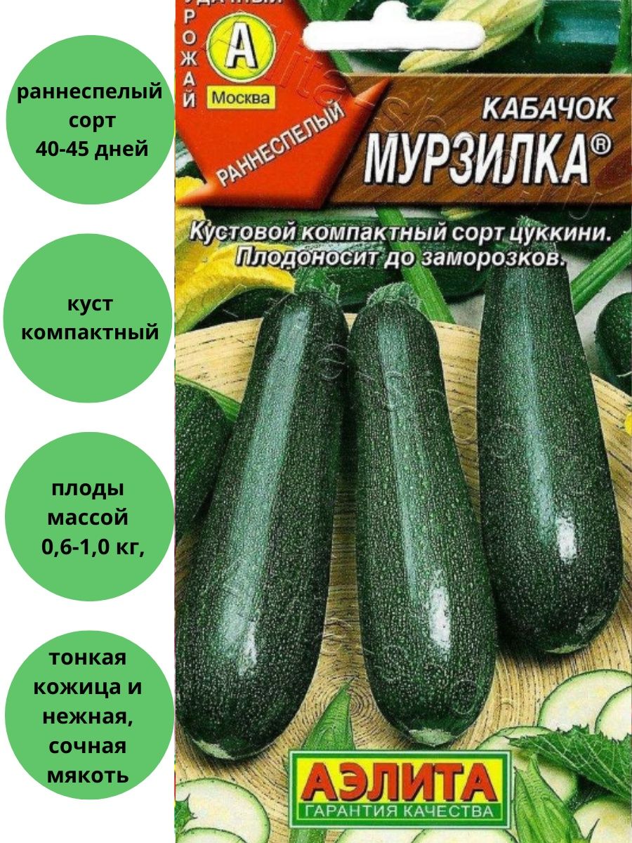 Кабачок Мурзилка Агрофирма Аэлита 137701548 купить в интернет-магазинеWildberries