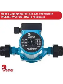 Насос циркуляционный WCP 25-60G с гайками