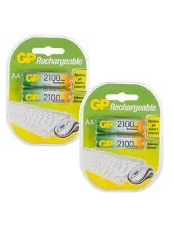 Аккумулятор тип AA, 2100 mAh, Ni-Mh, 1.2V, 4 шт