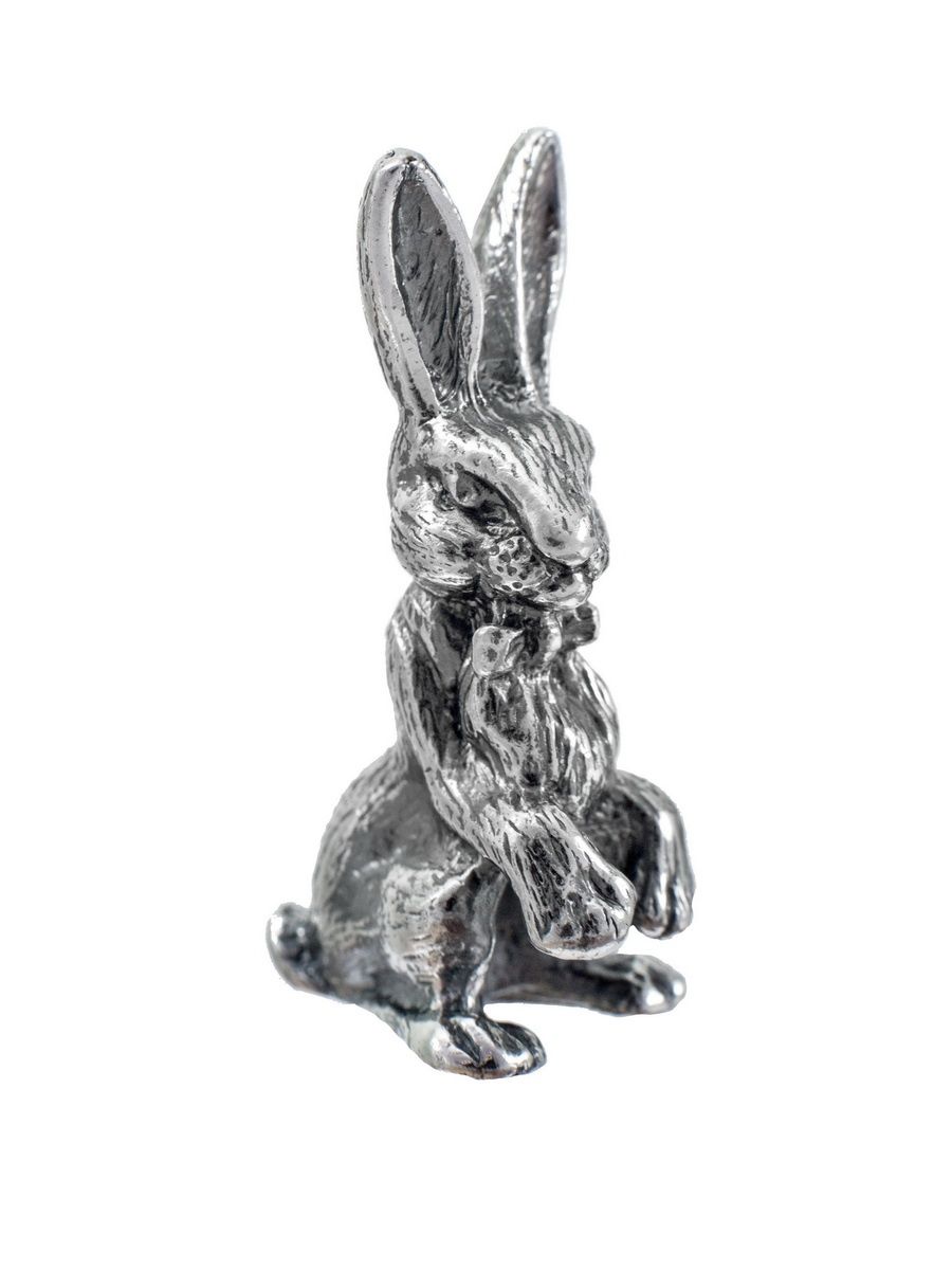 Кролики серебро купить. Серебряная статуэтка кролик. Статуэтки серебристые кролики. Фигурки из серебра Екатеринбург. Сувенир любви зайцы серебро.