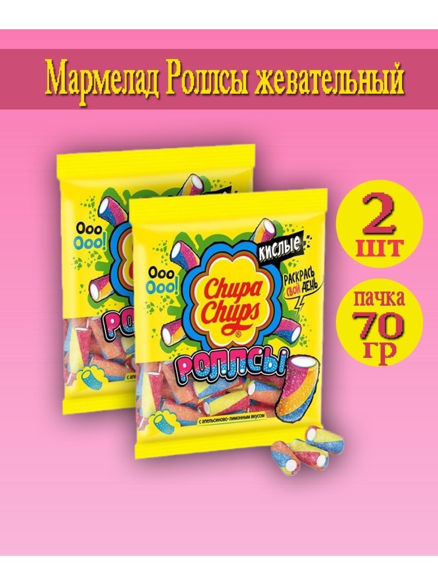 Chupa chups роллсы апельсин лимон