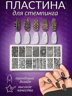 Пластина для стемпинга и дизайна ногтей