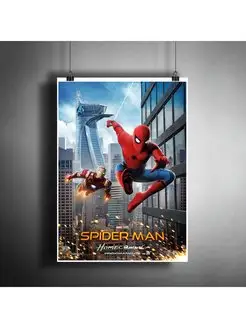 Постер плакат "Человек-Паук (Spider-man). Комиксы Марвел" A3