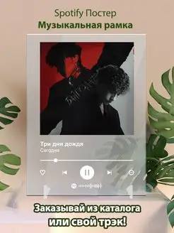 Spotify постер Три дня дождя плакат Cпотифай постер