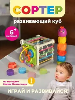 Сортер монтессори Игрушки развивающие