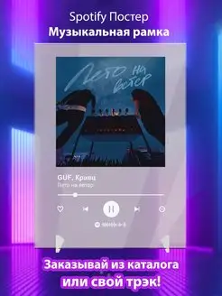 Spotify постер Guf Кравц плакат Cпотифай постер