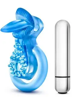 Эрекционное виброкольцо 10 Function Vibrating Tongue Ring