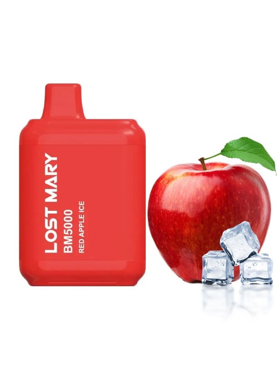 Mary apples. Lost Mary 5000 Red Apple Ice. Lost Mary bm5000. Электронная сигарета Lost Mary 5000.