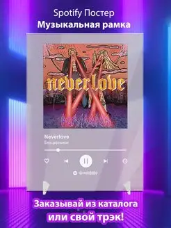 Spotify постер Neverlove плакат Cпотифай постер