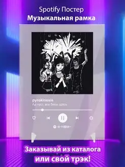 Spotify постер pyrokinesis плакат Cпотифай постер