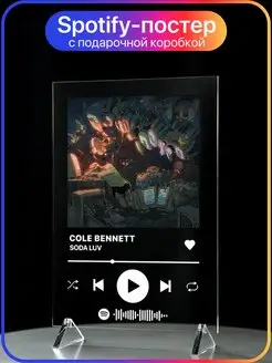Spotify трек постер 14х20 SODA LUV СОДА ЛАВ