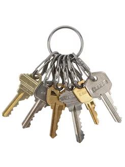 Брелок для ключей KeyRing Steel S-Biner - Стальной