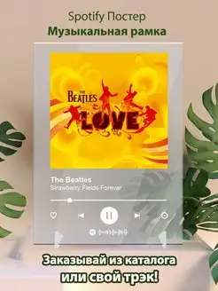 Spotify постер The Beatles плакат Cпотифай постер