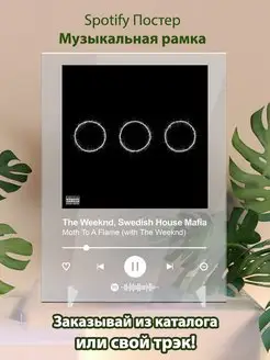 Spotify постер The Weeknd плакат Cпотифай постер