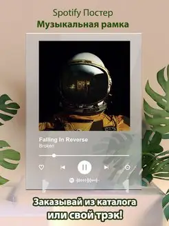 Spotify постер falling in reverse плакат Cпотифай постер