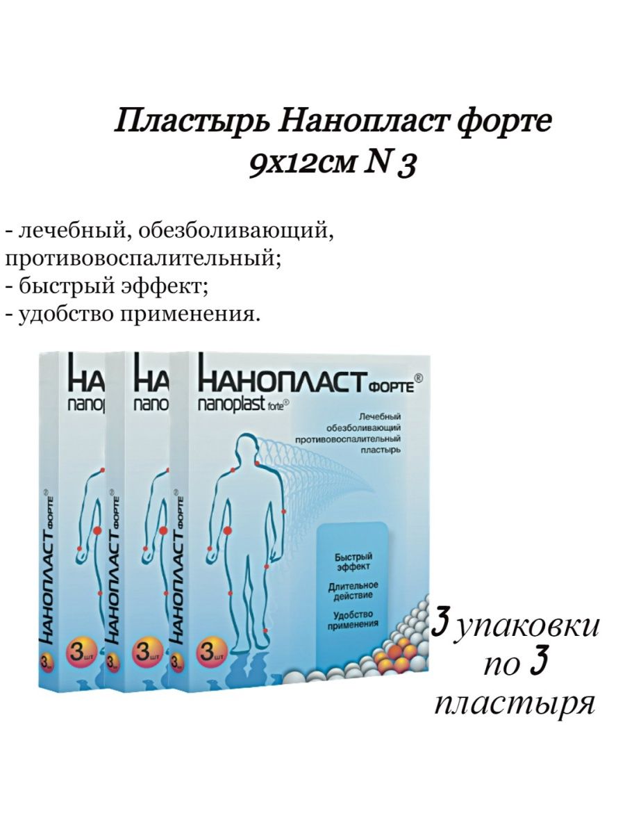 Пластырь нанопласт форте