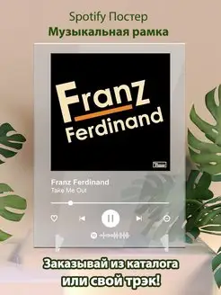 Spotify постер Franz Ferdinand плакат Cпотифай постер