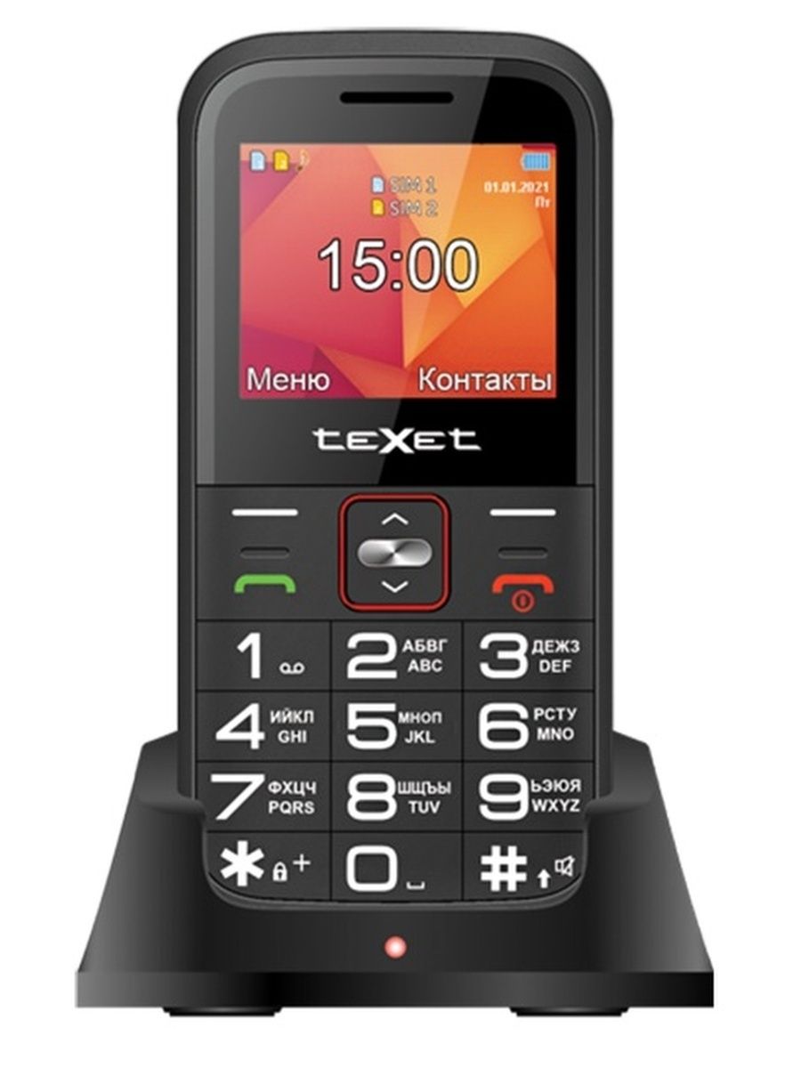 Мобильный телефон TEXET TM-b418 Black
