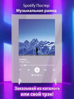 Spotify постер джизус плакат Cпотифай постер