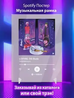 Spotify постер LOVV66 OG Buda плакат Cпотифай постер