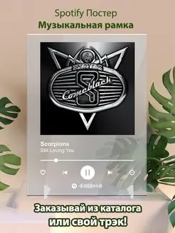 Spotify постер Scorpions плакат Cпотифай постер