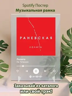 Spotify постер Лолита Милявская плакат Cпотифай постер