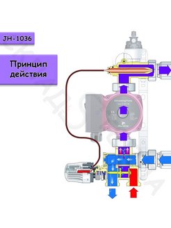 Насосно смесительный узел tim jh 1036 схема подключения