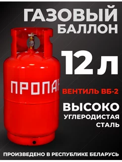 Газовый баллон 12 литров пустой бытовой